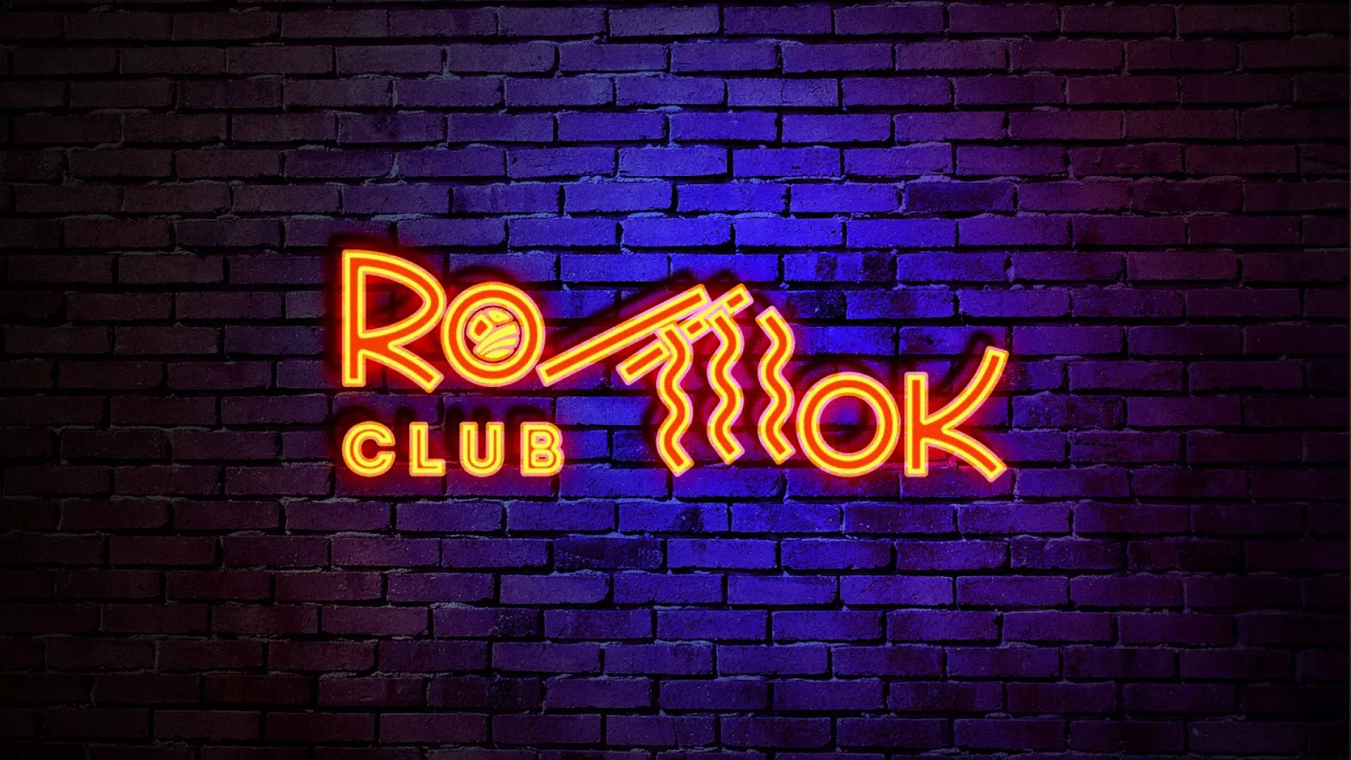 Разработка интерьерной вывески суши-бара «Roll Wok Club» в Адыгейске